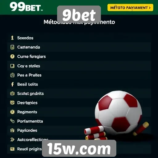 Métodos de pagamento disponíveis no 9bet são diversificados